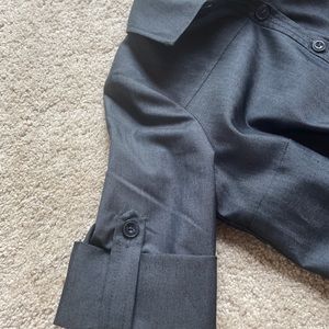 Liz Claiborne. Dark blue denim in color.